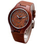 Classical Bamboo Wooden Watch for Ladies Genuine Leather Band