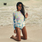 Newest Style Floral Print Retro One-Piece Surfing Swimsuit