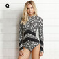 Newest Style Floral Print Retro One-Piece Surfing Swimsuit