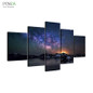 PENGDA Modern Frames For Paintings 5 Panel Star Canvas Wall Art Canvas Painting Landscape Wall Pictures For Living Room HD Print