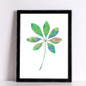 Green leaves wall posters beauty circle Posters decorative wall painting Canvas Art Print Wall Pictures Home Decoration