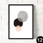 Nordic decorative painting modern living room wall poster black and white English abstract creative home canvas painting