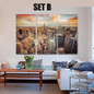 3 Panels New York city picture canvas painting Modern wall picture for living room unframed decorative art print on canvas