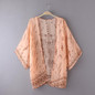Beach Chiffon Kimono Shawl Print Cardigan