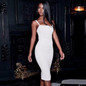 Womens Dress Spaghetti Strap Bandage Party Sexy Bodycon Club Dress