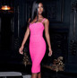 Womens Dress Spaghetti Strap Bandage Party Sexy Bodycon Club Dress