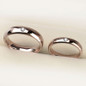 Couple Rings Bohemia Dome Band Rose Gold Tungsten with Shiny CZ Stones for Wedding Gift, Free Shipping, Customized