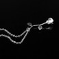 Rose Flower Charm Necklace
