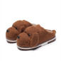 YMECHIC Plus Size 10 Cartoon Dog Faux Fur Furry Slippers Winter House Mules Shoes Women Pink Apricot Warm Indoor Home Slides 43