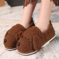 YMECHIC Large Size 2019 Home Winter Flat Woman Shoes Womens Slippers Indoor Cartoon Dog Cute Mules Family Bedroom Furry Slippers