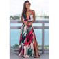 Women's Boho Long Maxi Ladies Sleeveless Floral Strapless Dresses
