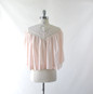 Vintage 40's Barbizon Elfin Peach & Lace Bed Jacket M / L