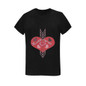 Arrow Through Love Hearts Women's Heavy Cotton Short Sleeve T-Shirt