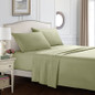 Solid Color Flat Fitted Sheets Pillowcases Bed Linens