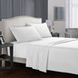Solid Color Flat Fitted Sheets Pillowcases Bed Linens