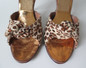 Vintage 50's 60's Leopard Springolator Heels Shoes 8