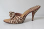 Vintage 50's 60's Leopard Springolator Heels Shoes 8