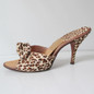 Vintage 50's 60's Leopard Springolator Heels Shoes 8