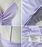 • Vintage 70's 50's 50's Travilla / Marilyn Style Accordion Pleat Lilac Purple Evening Cocktail Party Dress S