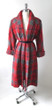 Vintage 50's  Red White Blue Victory Plaid Swing Coat M L