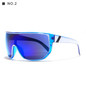 Large Big Oversized Men Sunglasses Unilens Shield Color Mirror Women UV400