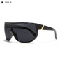Large Big Oversized Men Sunglasses Unilens Shield Color Mirror Women UV400