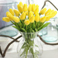 1PC PU Tulips Artificial Flowers Real Touch Artificiales Para Decora Mini Tulip for Home Wedding Decoration Flowers