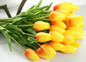 1PC PU Tulips Artificial Flowers Real Touch Artificiales Para Decora Mini Tulip for Home Wedding Decoration Flowers
