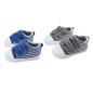 Newborn Baby Canvas Prewalker Infant Toddler Colorful Striped Shoes Soft Anti-Slip First Walkers Sneakers Simple Style Shoes