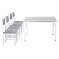 Modern Dining Table & 4 Chairs Set Living Room Kitchen Furniture