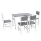 Modern Dining Table & 4 Chairs Set Living Room Kitchen Furniture