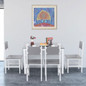 Modern Dining Table & 4 Chairs Set Living Room Kitchen Furniture