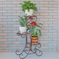3 Tier Retro Metal Flower Stand Pot Plant Display Shelves Garden Home Decor Gardening Tool