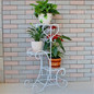 3 Tier Retro Metal Flower Stand Pot Plant Display Shelves Garden Home Decor Gardening Tool