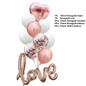 Wedding Foil Balloon Round Confetti Ballon Heart Helium Balloons Birthday Party Decorations Adult Kids Event Party Baloon Baloes