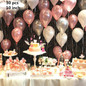 30pcs 10inch Birthday Decoration Balloon Gold Letter Ballon Wedding Balloons Birthday Party Decorations Adult Event Party Baloes