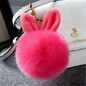 2019 Fur Pom Pom Keychains Fake Rabbit