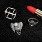 Bohemian Retro Charm Ring Set