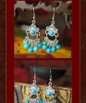 Tibetan Silver Handmade Vintage Beaded Earrings