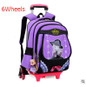 kid School Rolling backpack Children wheeled school backpack for grils Trolley School backpack bag kids Trolley bag On wheels