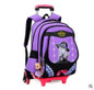 kid School Rolling backpack Children wheeled school backpack for grils Trolley School backpack bag kids Trolley bag On wheels