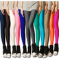 Solid Candy Neon Leggings for Women High Stretched Female Legging Pants Girl Clothing Leggings