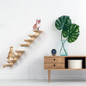 Pet Wooden Cat Climbing Frame Wall-mounted Ladder Cat Steps Cat Scratching Board Cat Toy Multi-layer Cat Frame Sisal Tie Rope