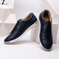 Casual shoes men 2019 new hot fashion pu leather male solid shoes comfortable lace-up flats men sneakers zapatos de hombre