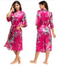 Silk Kimono Bathrobe Women Satin Robe Night Grow Wardrobe