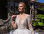 Princess Appliques Lace Ball Gown Wedding Dresses Long Sleeve Vestido De Noiva Princesa Buttons Up See Through Illusion Dress
