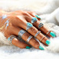 Turquoise Dream Ring Set