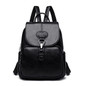 Multifunction Women Leather Backpack School Bag Shoulder Sac A Dos Travel Rucksacks