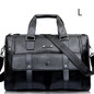 Men Leather Black Briefcase Business Handbag Messenger Bags Male Vintage Shoulder Bag Men's Large Laptop Travel Bags