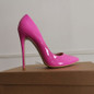 Leather High Heel Shoe Sexy Pointed Toe Thin Heels Woman Pumps Dress Heels  Party Shoes Nightclub Pumps